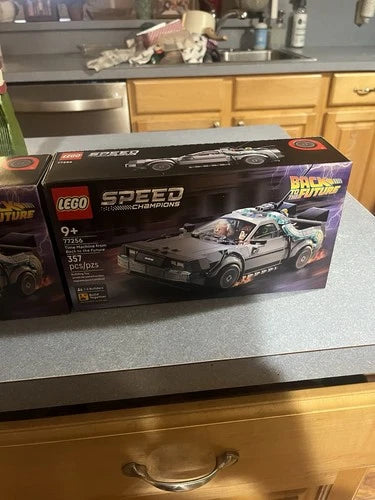 LEGO 77256 Speed Champions Back to the Future Time Machine DeLorean IN HAND X2