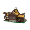 The Viking House with Interior Cart and 2 Cows 2795 Parts Building Blocks Set