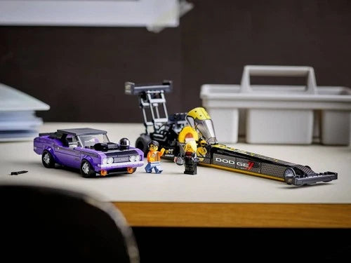 Lego Mopar Dodge SRT Top Fuel Dragster and 1970 Dodge Challenger T/A 76904 New
