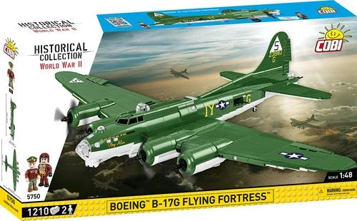 COBI WWII Boeing B-17G Flying Fortress Plane Green Building Block Model Set 5750