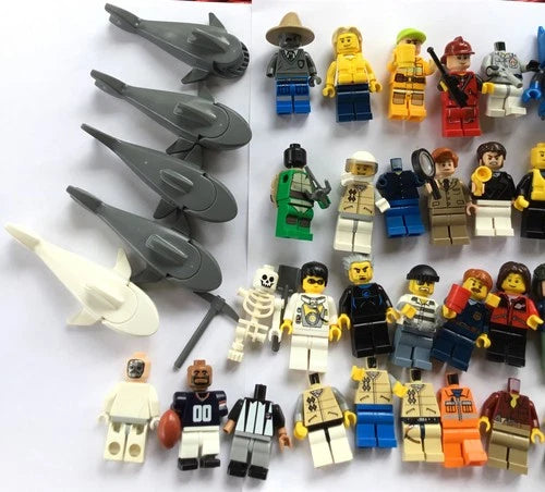 Lego Large Lot 50+ Minifigures With Accessories Mixed Some Incomplete