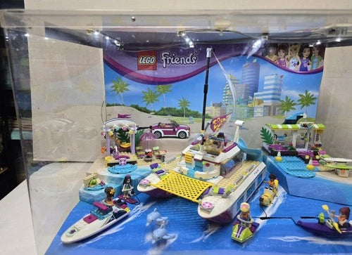 Lego Display Working Lights Lego Friends 41316 41317 41315 Speedboat Catamaran