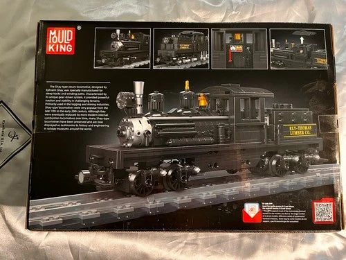 Mould King Shay-Type Steam Locomotive Building Set, With Led Light, Remote