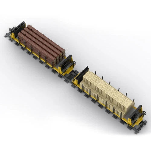 Lumber Car Carriage 1287 Pieces Model MOC-49271 Building Blocks Toys Set