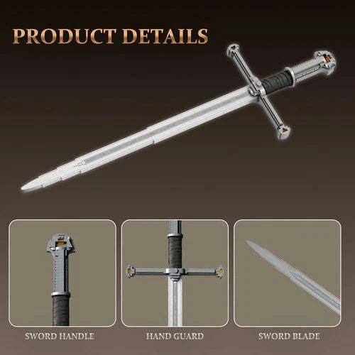 Building Sets for Adults, Collectible Sword Building Block for Display Model