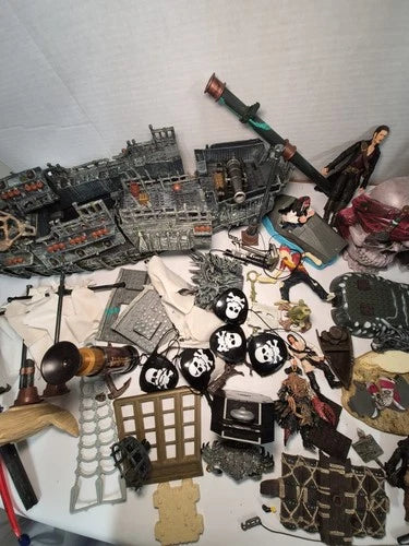 Vintage Pirates of the Caribbean Lot Of Mega Blocks, Figures Playsets See Desc.