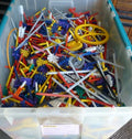 34 pounds, K'NEX, Mixed lot, Kids, MANUALS, Building Blocks, colors, connectors