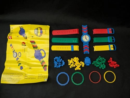 RARE VINTAGE 1997 LEGO WATCH SYSTEM MASTER CRIVAL SWISS JAPAN MADE USED
