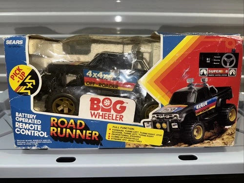 Vintage Sears Big wheeler Road Runner RC Monster Truck New In Box