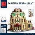 MOC XMORK Ratatouille Gusteau's Parisian Restaurant building blocks set Bricks