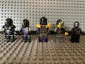 LEGO Ninjago Nindroid Minifigures Lot of 5 Overlord, General, Cyrus & Warriors