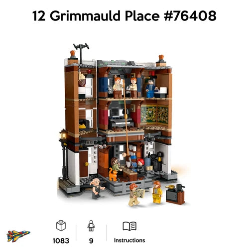 NEW Harry Potter 12 Grimmauld (+1080 Pieces) Harry Potter Model Building Kit