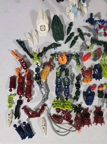 LEGO Hero Factory Lot 5+ Figures Parts Fire Lord 2235 Drilldozer 2192 Manuals
