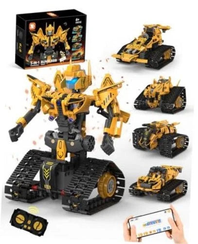 5 in 1 STEM Robot Building Kit 364PCS Blocks RC Robot \| APP & Remote Control,