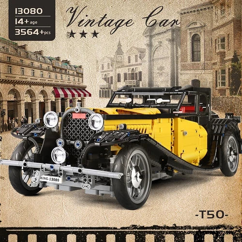 Mould King 13080 Vintage Vehicles Classic Car Static Model Building Block Toy