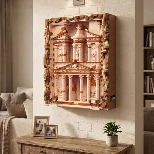 MOC The Treasury Petra Architecture Building Blocks Decor set toys gift 3989 pcs