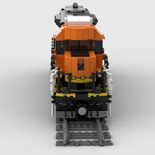 MOC-66357 SD28P Locomotive Train with Power Motor Building Blocks Set 1233 Pcs