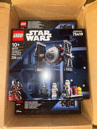 MEOW Star Wars TIE Fighter with Imperial Hangar Rack (40771) Brand New, Sealed