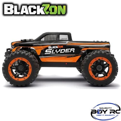 Blackzon Slyder MT 1/16 4WD Electric Monster Truck RTR Brushed Orange RC Car