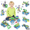 107Pcs Motorized Erector Sets for Kids Ages 4 5 6 7 8+,STEM Building Toys for.