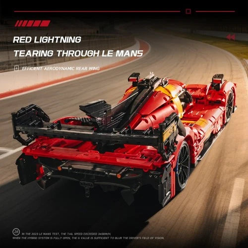 MOC 1:8 Technic Hypercar Racing Car 499P Building Blocks LMH Winner Le Mans Gift