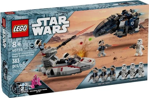 Retired LEGO® Star Wars™ : Imperial Dropship vs. Rebel Scout Speeder ( 40755 )