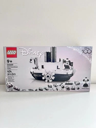 Lego Disney 100 Mini Steamboat Willie 40659 GWP Retired Sealed Mickey Mouse