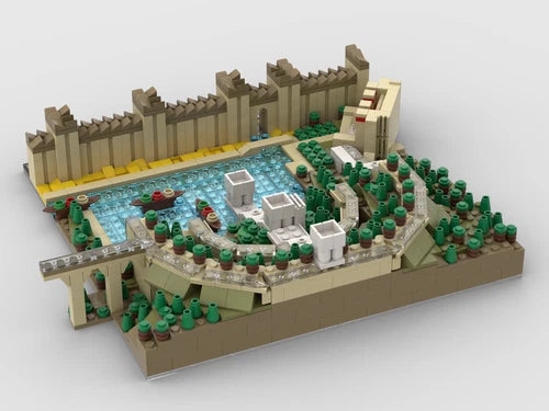MOC-75054 Hanging Gardens of Nineveh building blocks Toys Christmas gift