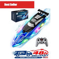 JOI MEW RC Boat for Kids LED Lights 2.4GHz Remote Control Pool Lake Toy