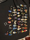 MEOW Mixed Minifigure Lot w/ Accessories Assorted Characters Plastic
