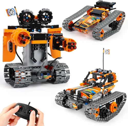 Building Toys STEM Robot Kit for Kids Ages 8-12, Remote Control Erector Sets