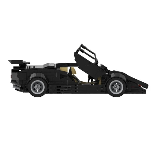 Sports Car 1339 Pieces Black Version Building Blocks Toys Kit Set for Collection