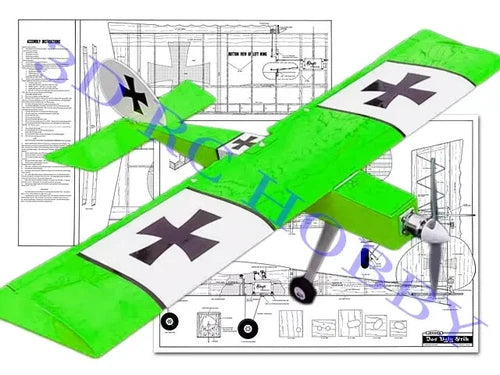 Das Ugly Stik Stick 48" In WS RC Airplane Laser Cut Balsa Ply Short Kit & Plans