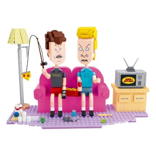 Couch Building Kit 626 Pieces - Beavis and Butt-Head Diorama, Collectible for Ad