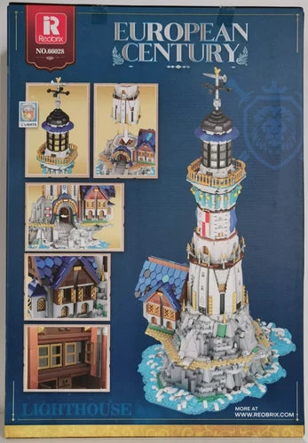 Reobrix European Century Medieval Lighthouse Building Block Kit 3228Pcs 66028