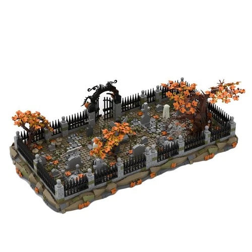 Medieval Haunted Cemetery 2025 Bricks MOC-118177 Building Blocks Toys Kit