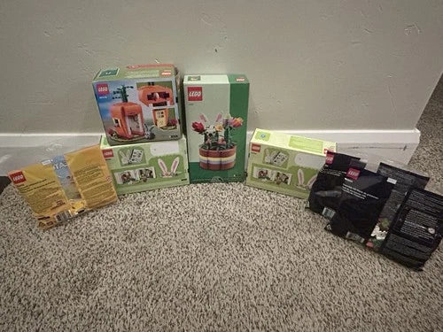 Lego Easter Sets Lot: (2x)40764,40587, 40449, (2x) 40606 Spring Poly, 30690, +
