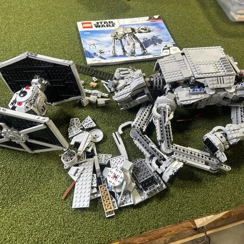 LEGO Star Wars 75288 AT-AT 75211 TIE Fighter Mixed Incomplete Lot AS IS