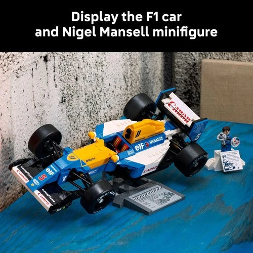 LEGO Icons Williams Racing FW14B Nigel Mansell F1 Car Building Set, 799 Pieces,