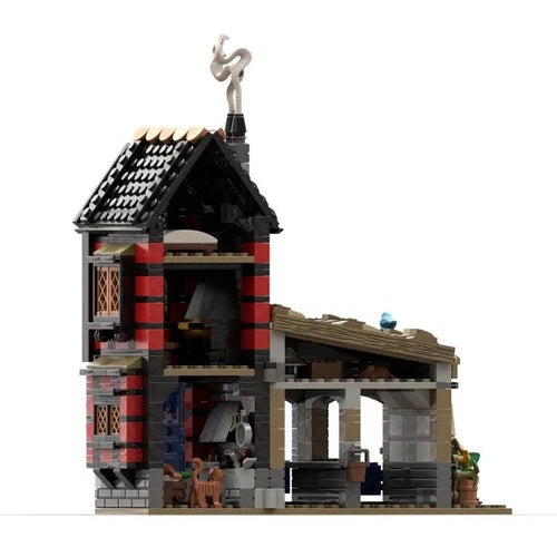 MOC-186433 Medieval Cottage Building Kit 683 Pieces Good Quality and Brand New