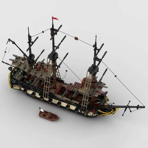 MOC-65878 5th Rate Frigate Heavy Frigate with Gun Deck and Interior 1901 Parts