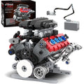 V8 Engine Building Set, Model Kit for Adults, Build Your Own MOC Mini V8 Engi...