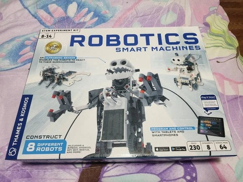 Thames & Kosmos Robotics Smart Machines STEM Kit builds 8 Robots "Open Box"