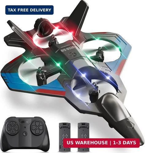 4DRC RC Planes Remote Control Airplanes for Kids Adults,Black,2Batteries
