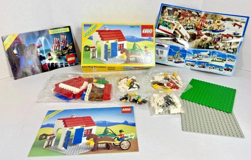 LEGO 6355 Town Derby Trotter New Sealed Bags Retired Open Box City Horse Farm.