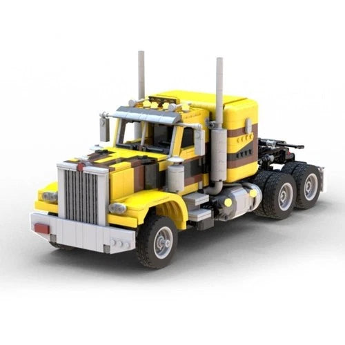 Mocs Bricks Sets PF Peterbilt 359 Semi Truck Building Toys Kits 1542 Pieces
