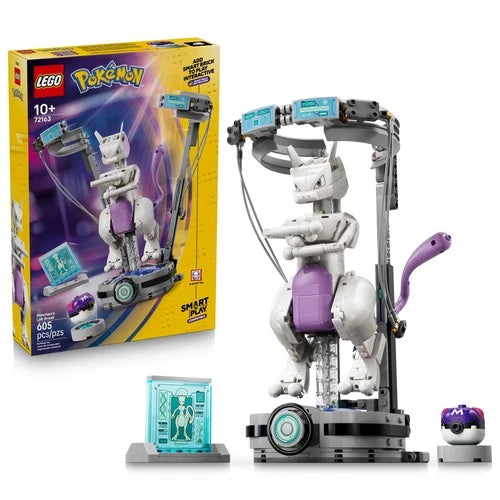 LEGO Pokmon SMART Play Mewtwos Lab Break Interactive Building Set with 605