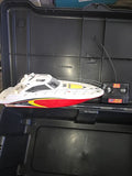 Sea Ray RC Electric Speed/Racing Boat w/ Remote Control White/Red Lot