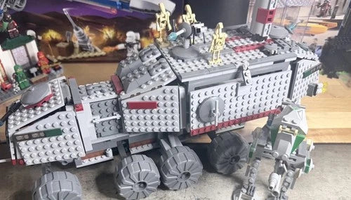 LEGO Star Wars: Clone Turbo Tank (7261) No Minifigures + Clone Scout Walker 7250