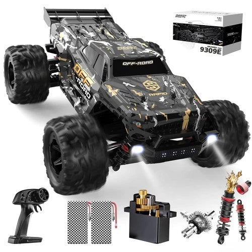 DEERC RC Monster Truck 1/16 4WD 40KPH Remote Control Car Off-Road 2 Batteries